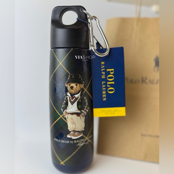 Polo Ralph Lauren Home Highmoore Polo Bear Loop Water Bottle - Picture 2 of 6